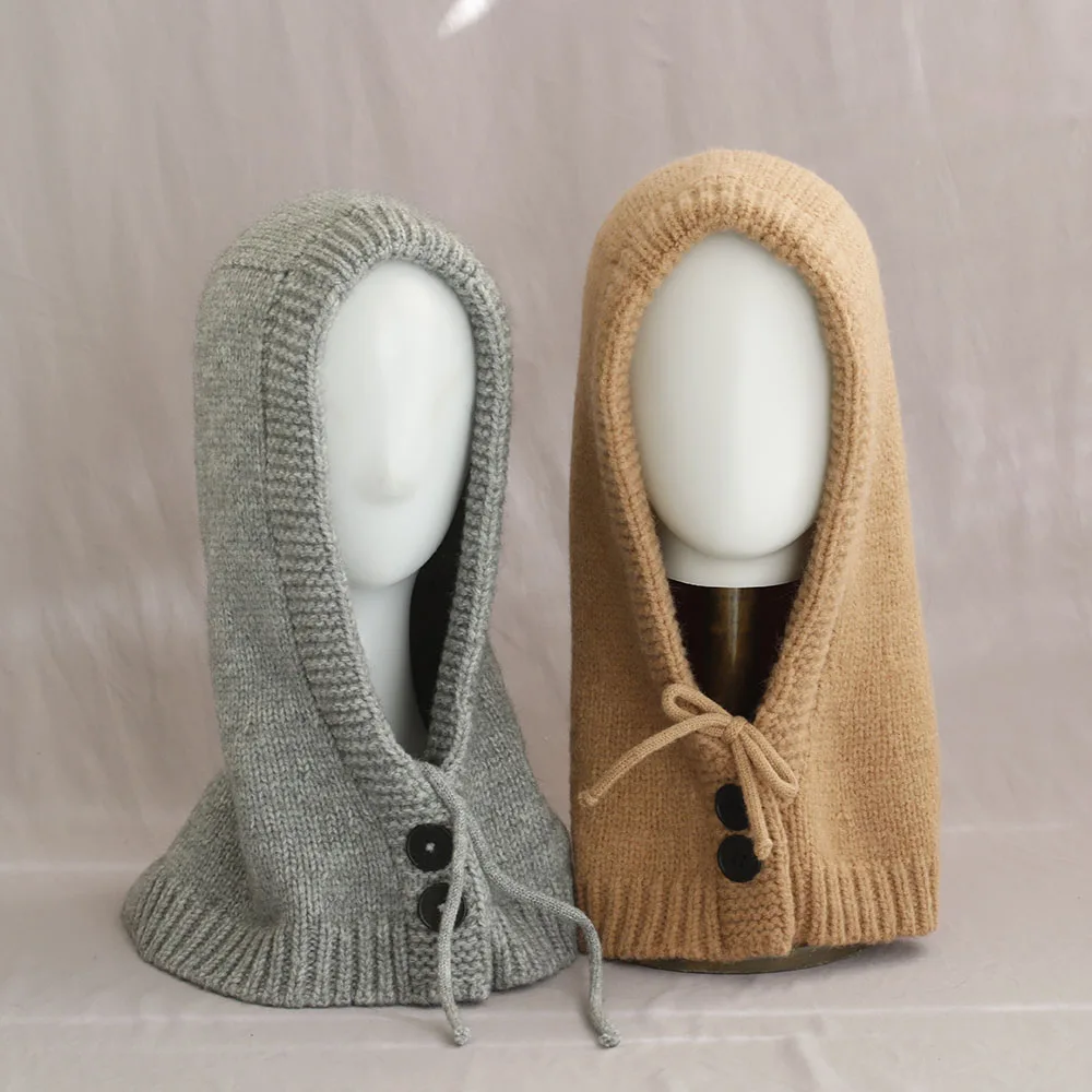 หมวกไหมพรมผู้หญิงแฟชั่นฤดูหนาวปี 2025 สไตล์สตรีทแวร์ ผสมขนสัตว์ อุ่นสบาย ตกแต่งสวยงาม สำหรับผู้หญิง สไตล์ลำลอง