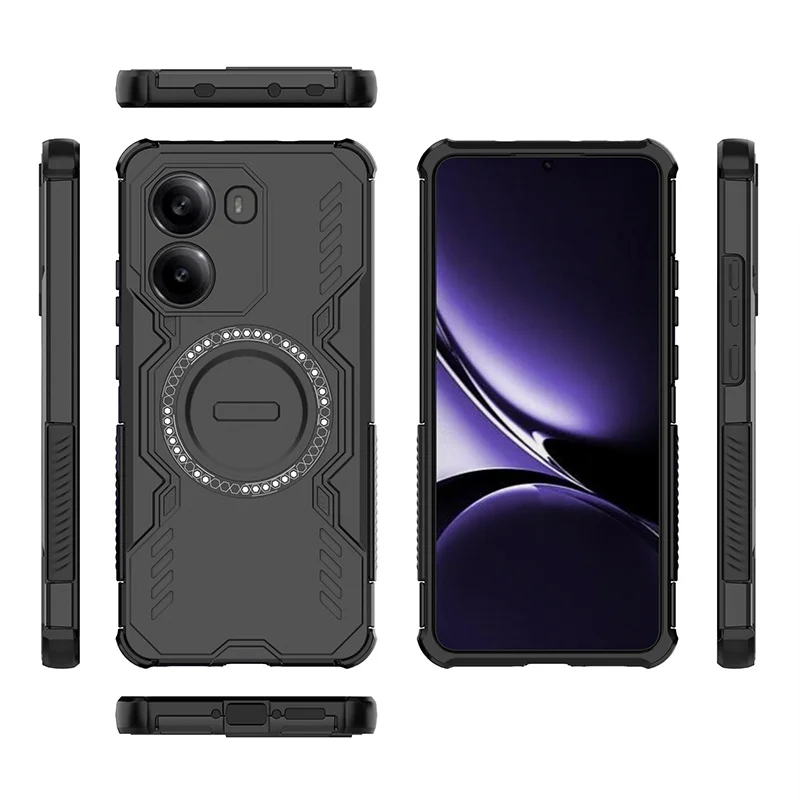 حافظة لهاتف Xiaomi Poco X7 Pro 5G غطاء خلفي مدرع مغناطيسي لهاتف Poko Poxo Pocco Little X 7 Pro X7Pro حماية الكاميرا