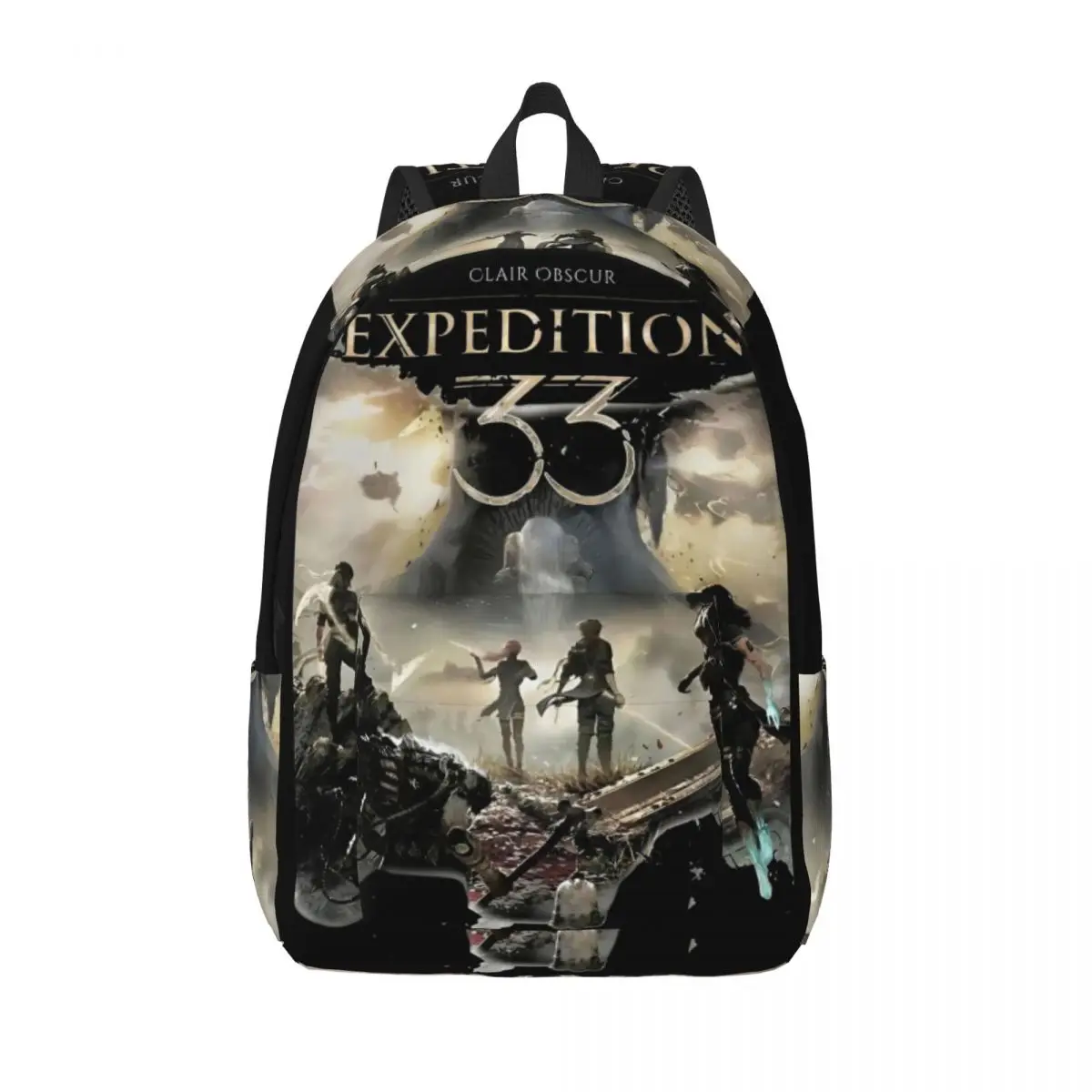 

Clair Obscur Expedition 33 Gamer 90s Classical Backpack Gift Student Hiking Travel Daypack for Men Women Laptop Canvas Bags