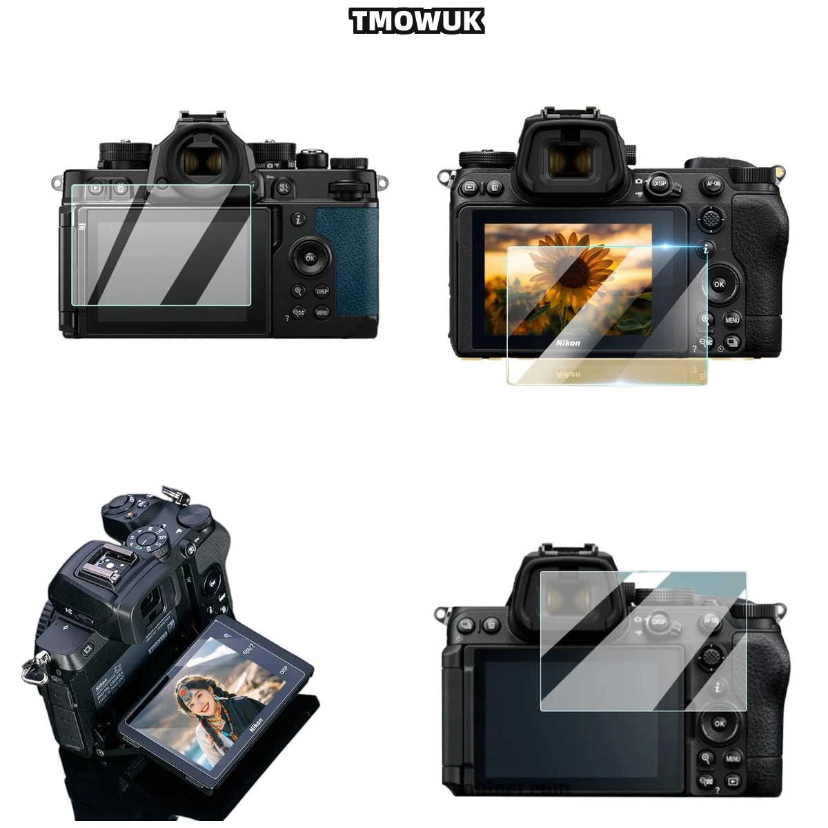 

For Nikon Z5 Z6 Z7 Z8 Z9, Robust Anti-Scratch Film, 9H Tempered Glass Protection