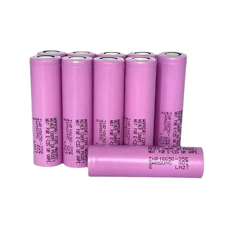 INR18650 35E Lithium Ion Battery 3.7V 3500mAh 25A Discharge 18650 Screwdriver Flashlight Rechargeable Battery High Quality