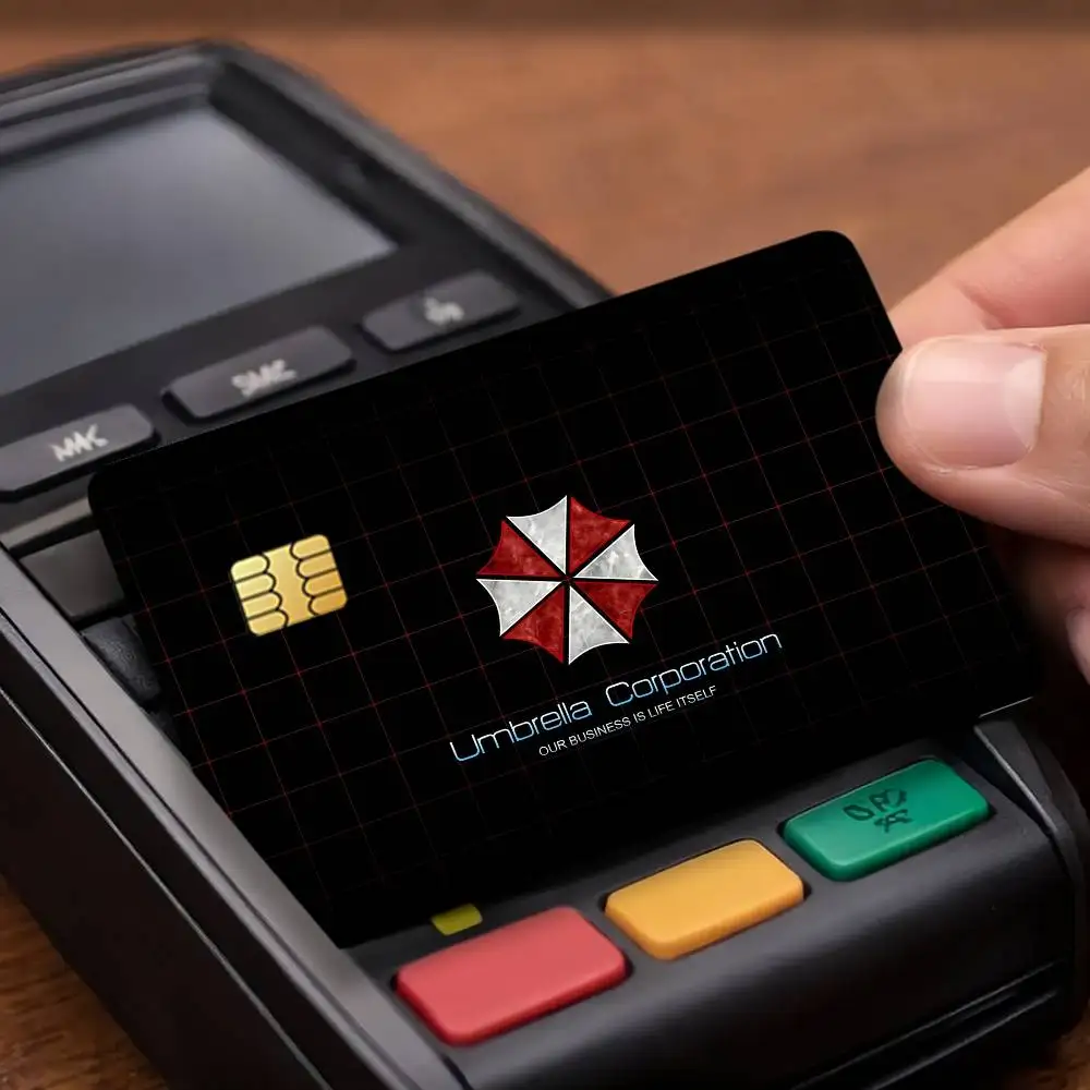 Game Umbrella Corporation Credit Decorative Card Stickers Suitable For Bank Cards Metro Transit Anti-scratch Gift 4PCS