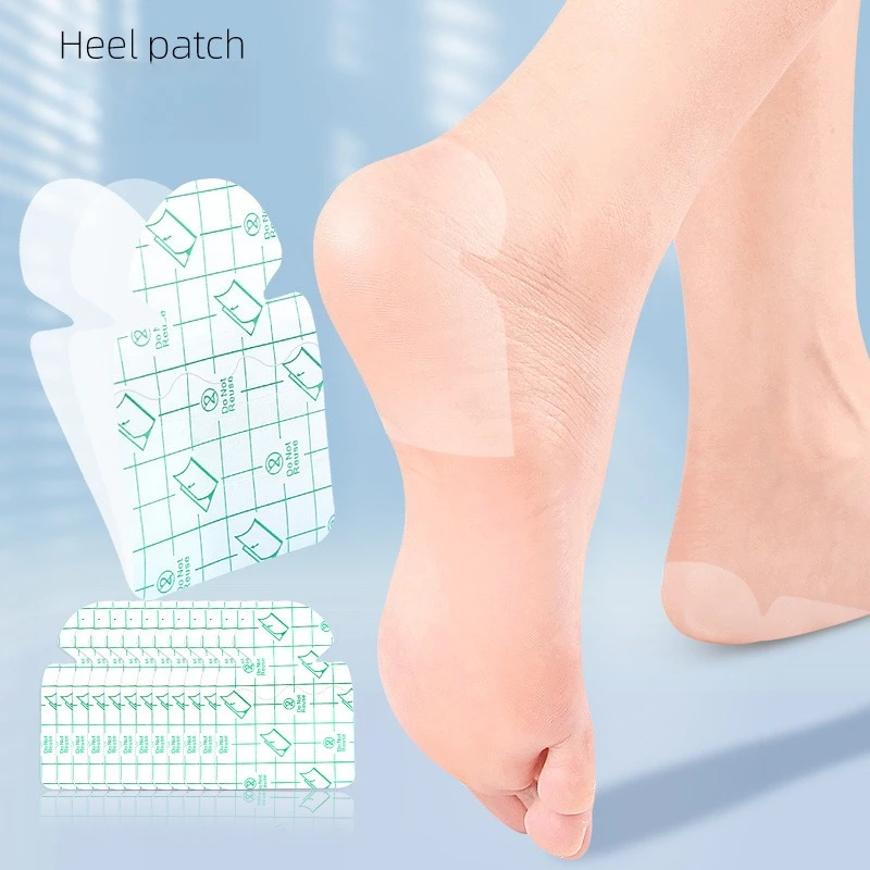 30pcs Invisible Heel Protector Pads for Cracked Dry Skin, Transparent Anti Blister Cushion Stickers to Prevent Shoe Rubbing Feet