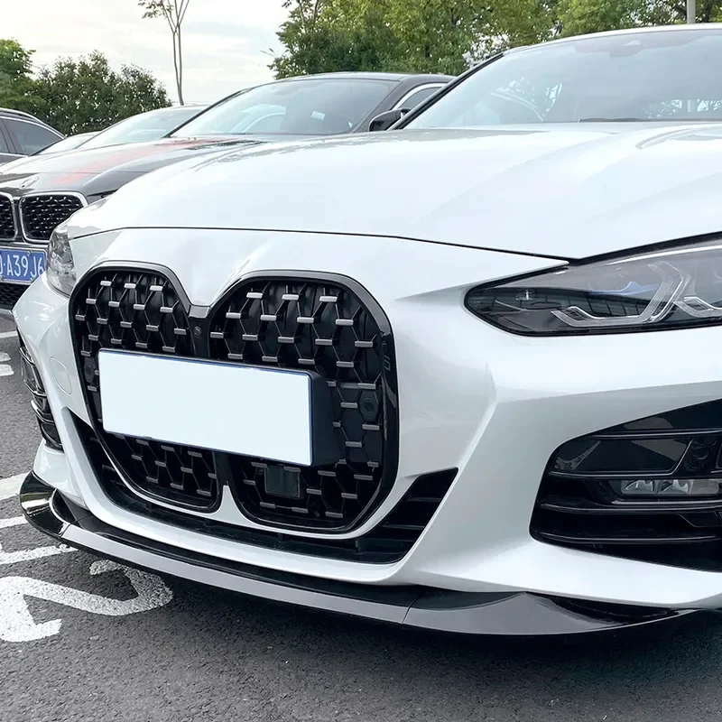 For BMW 4 Series G22 G23 G26 2020+ M Performance Style Front Lip Bumper Spoiler Body Kit Exterior Modification Accessories