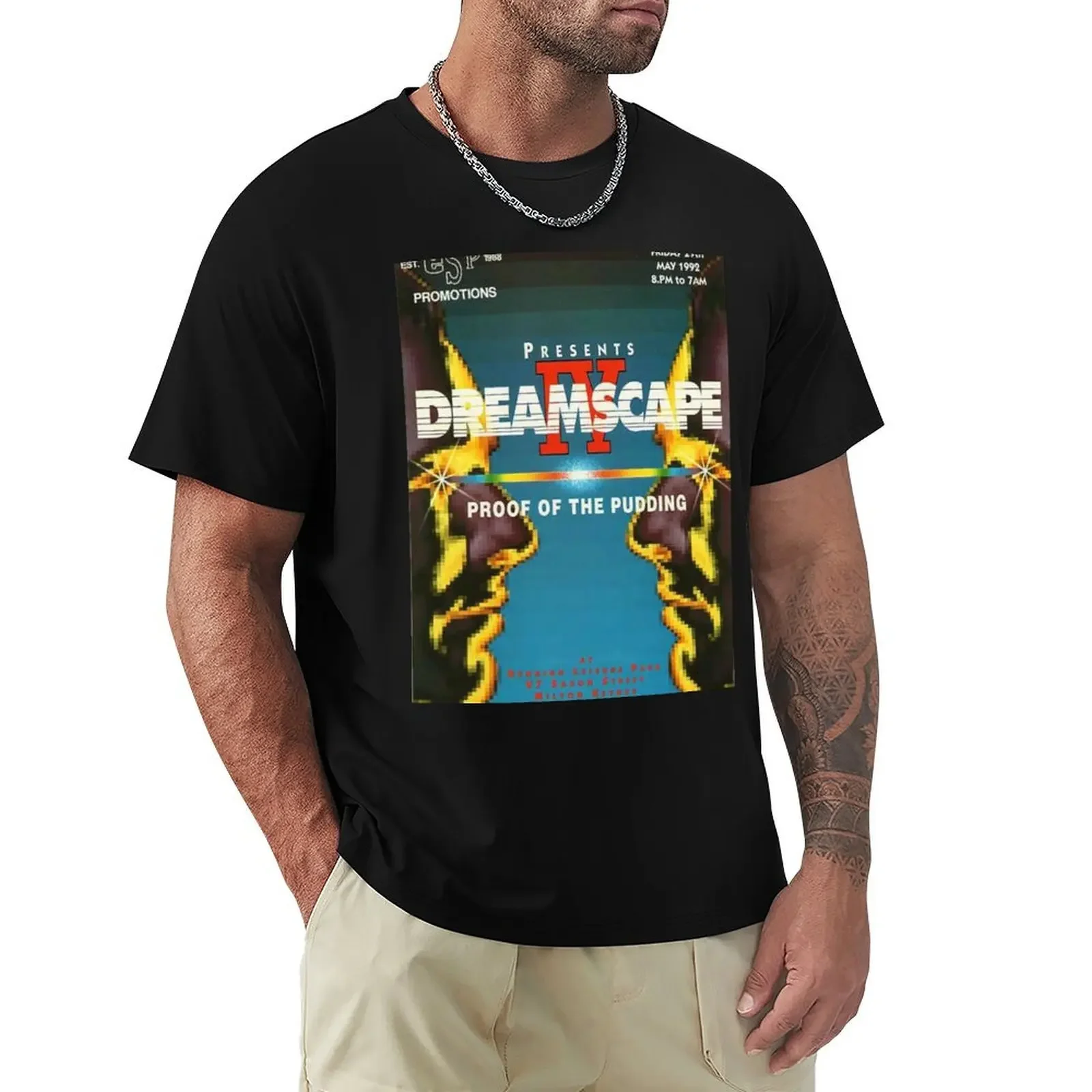 Dreamscape IV flyer T-Shirt vintage clothes graphic tee shirt plus size men clothing