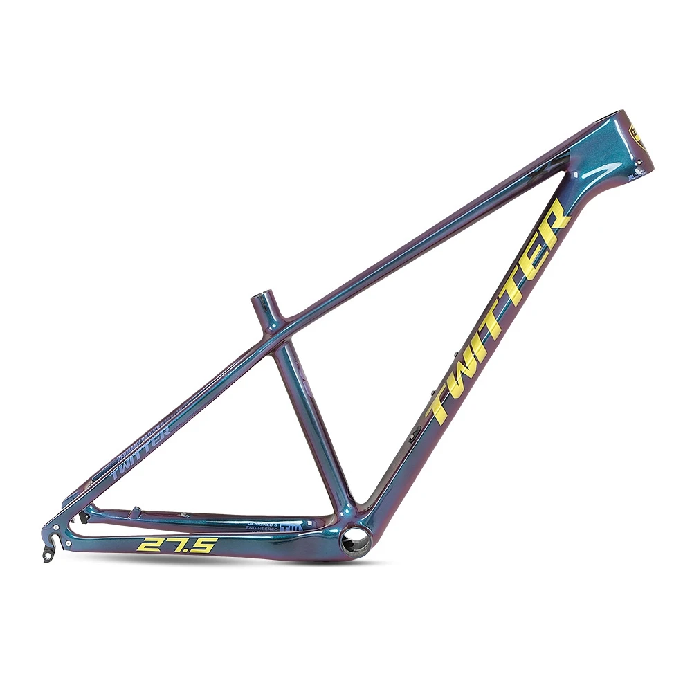 TWITTER quick release holographic carbon fiber bicycle mountain bike frame 27.5/29 inches   gravel bike frameset  carbon frame