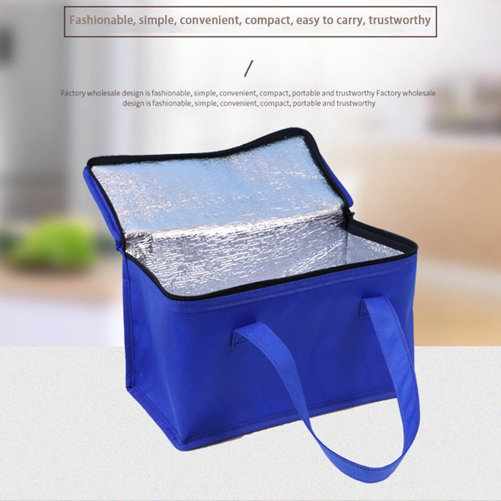 Description Picture 5 of itemFood Thermal Bag Picnic Bag Cookware Storage Bag with Handle Portable Lunch Bag Beer Delivery Bag for Family Outdoor Activities
