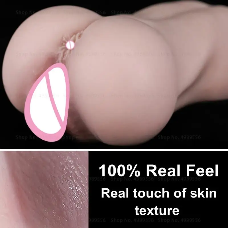 Realistic Vaginal Pocket Pussy Anal Soft Silicone Ass Sex Tool Sex Toys for Men 3D Artificial Vagina Adult Male Masturbators Cup