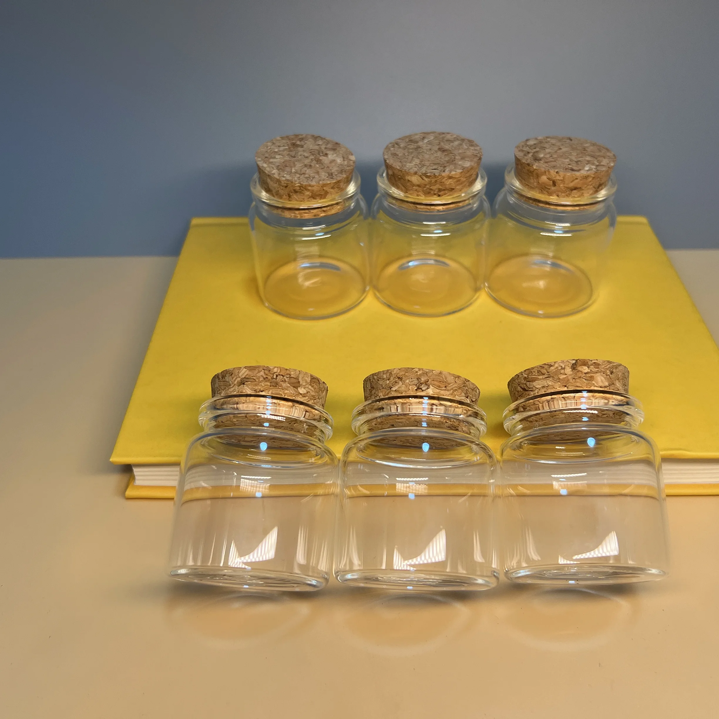6/12/24 PCS Glass Jars with Cork Heat-Resistant Jars Kitchen Spice Storage Glass bottle Homemade Gifts Test Tube Decor Vials