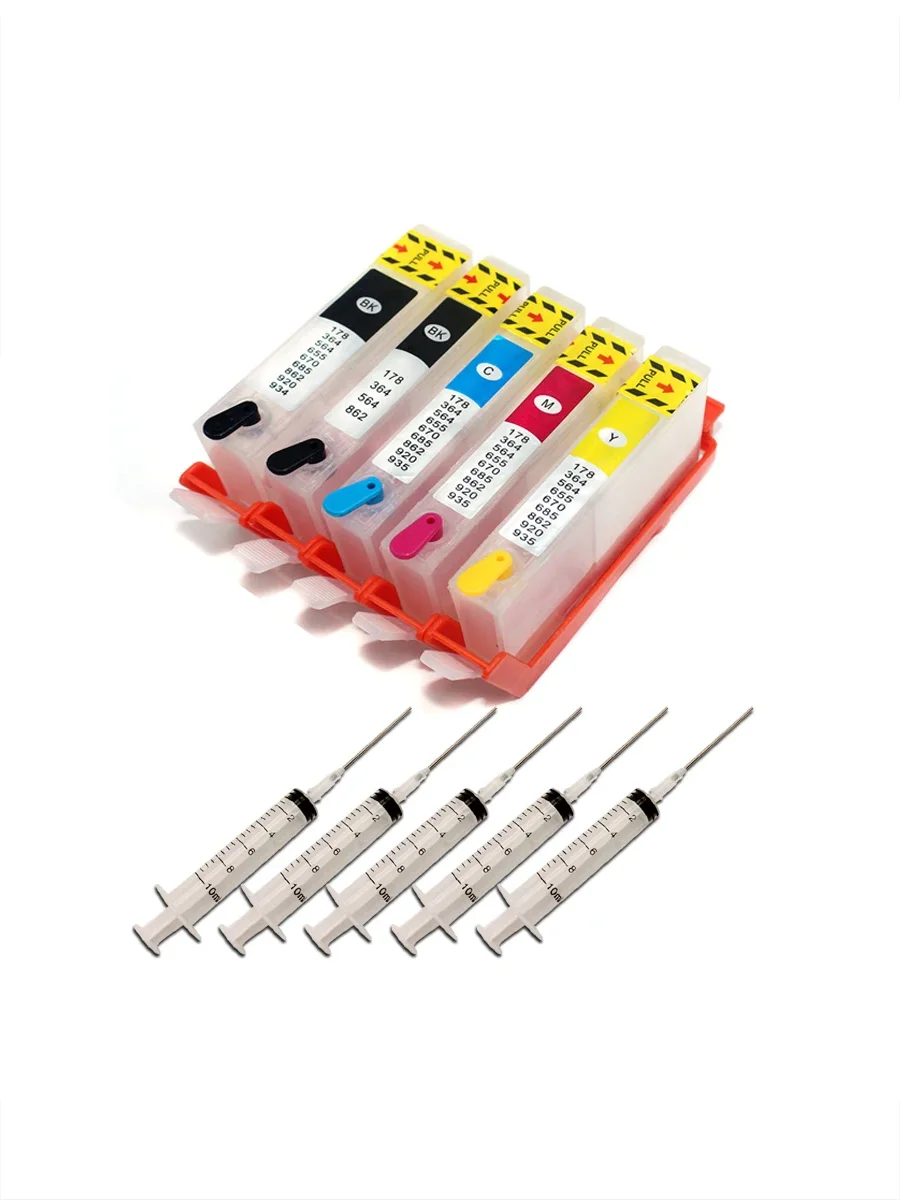 HP178 178 178XL Refill Ink Cartridge with Chip for HP Photosmart C6324 C6340 C6350 C5388 C5390 C5393 C5540 C5550 C5570 C5580