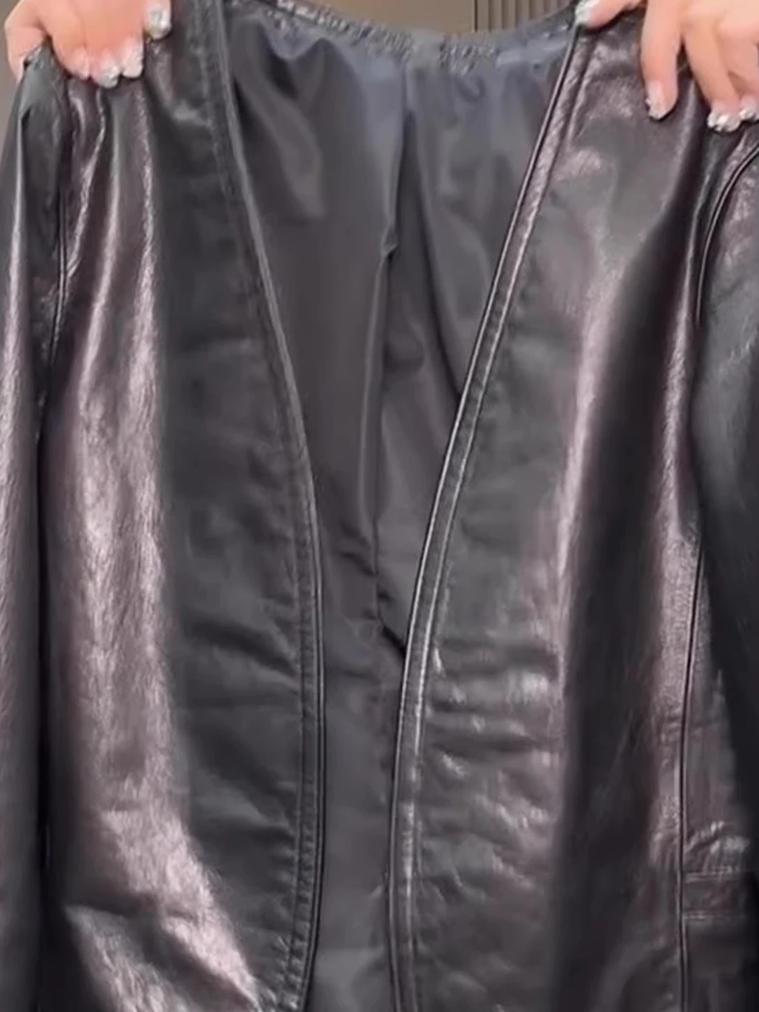 เสื้อแจ็คเก็ตหนัง Bla Long Sve รุ่นเรียบง่าย สไตล์อเนกประสงค์ เสื้อคลุมผู้หญิงทรงเข้ารูป ช่วยให้ดูผอมเพรียว เหมาะสำหรับใส่ทำงาน รุ่นใหม่ล่าสุดสำหรับฤดูใบไม้ร่วง