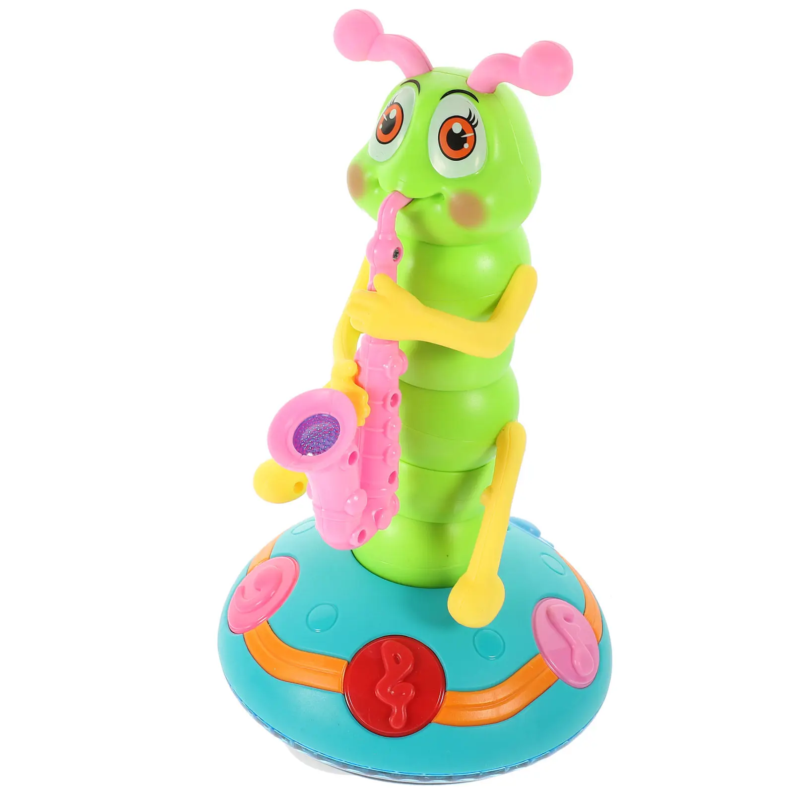 

Electric Caterpillar Musical Infant Plaything Small Light Colorful Educational Development Gift Suitable for Babies Toddlers