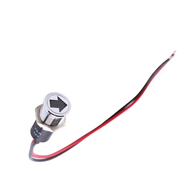 12V 14mm LED Dash Panel Warning Fog Turn Light Indicator Bike Car Boat Lamp Red Blue Green