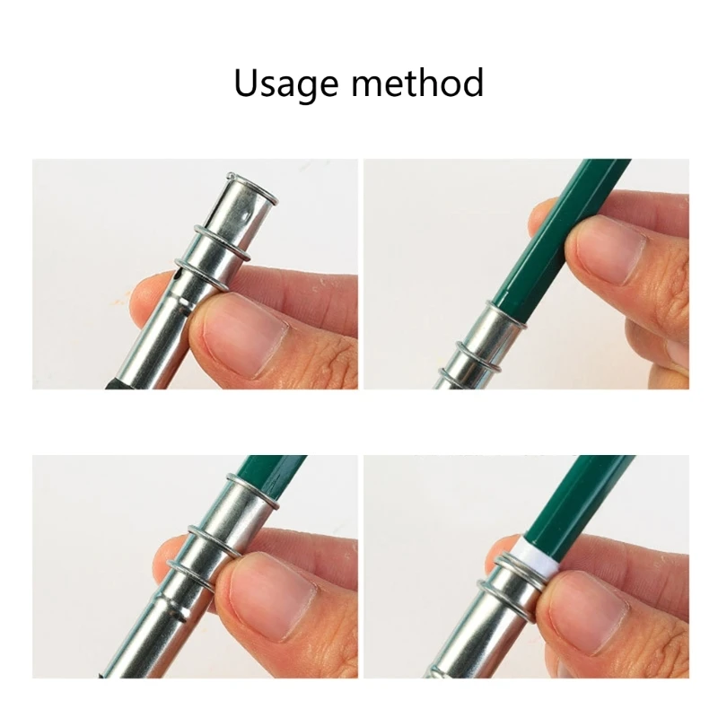 Алюминиевый удлинитель для карандашей, 6 шт., удлинитель для карандашей, держатель для ручек с металлической ручкой, школьные и