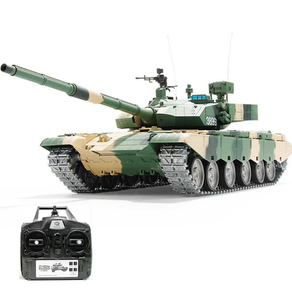 

1/16 RC Tank Metal Tracks Can Launch Infrared Battle Simulation Lights Sound Full Scale Remote Control Armored Tank Boy Toys