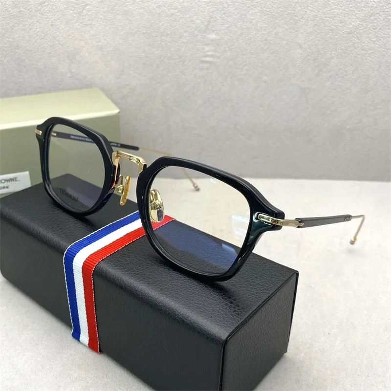 

Prescription Glasses Frame Titanium Thom Brand TBX423 Optical Prescription Glasses Men Optical Lenses Female Eyewear