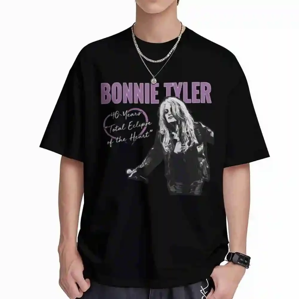 Bonnie Tyler Total Eclipse Of The Heart Short Sleeve Tee 100% Cotton T-Shirt