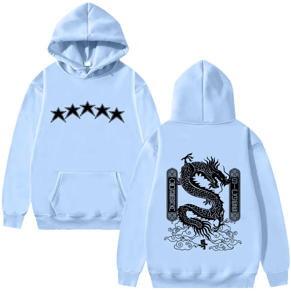 5-Star Dragon Graphic Hoodies SKZ Merch Sweatshirts Kpop High Street Clothing Retro Harajuku Aesthetic Top Women Men Pullovers view 5