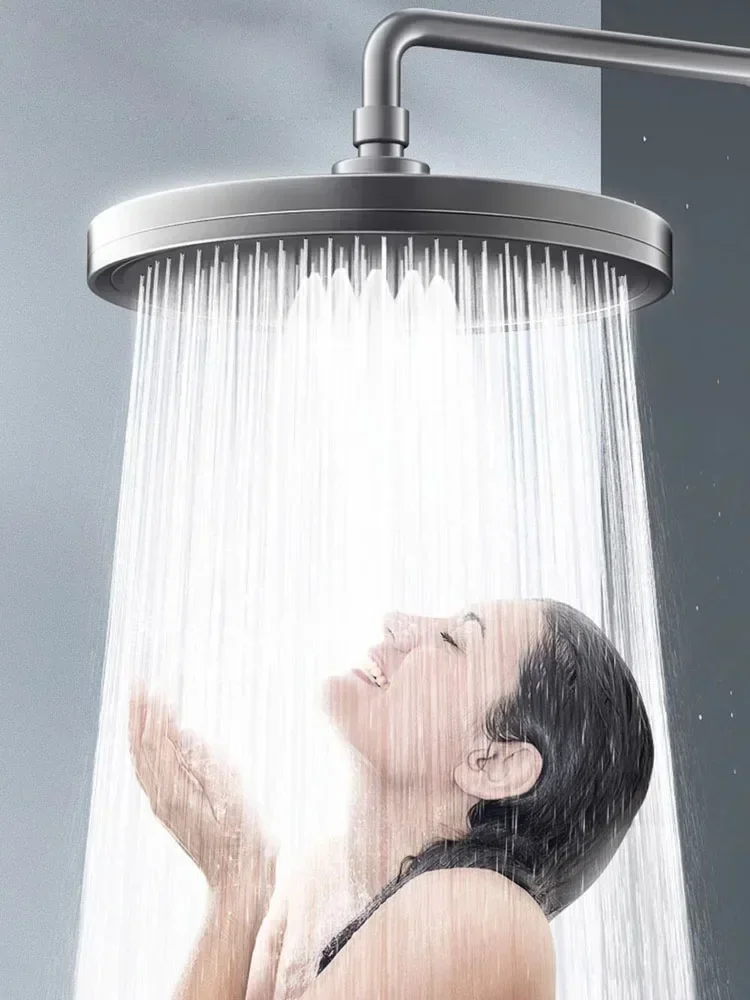 

New 6 Modes Big Panel Large Flow Supercharge Rainfall Shower Head High Pressure Top Rain Shower Faucet Bathroom Accessories