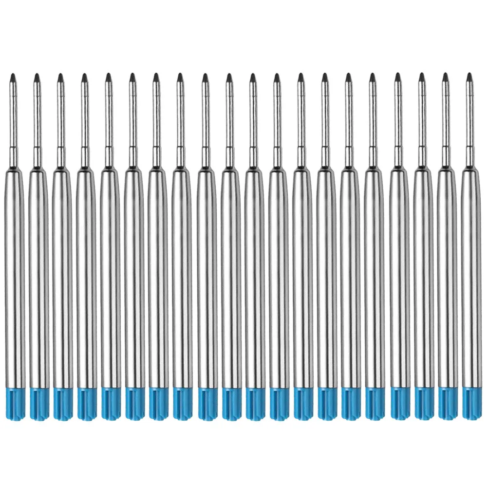 20Pcs 1Mm Fine Tip Gel Pen Refills Premium Leakproof Ink for Scrapbooking Doodling Photo Albums Journals Sketchbooks Notes Blue