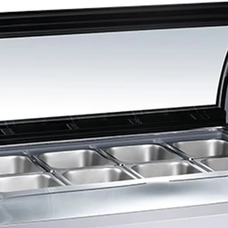 Showcase Chiller Commercial Counter Top Salad Display Showcase Buffet Food Cooler Refrigerated Display Showcase Refrigerator