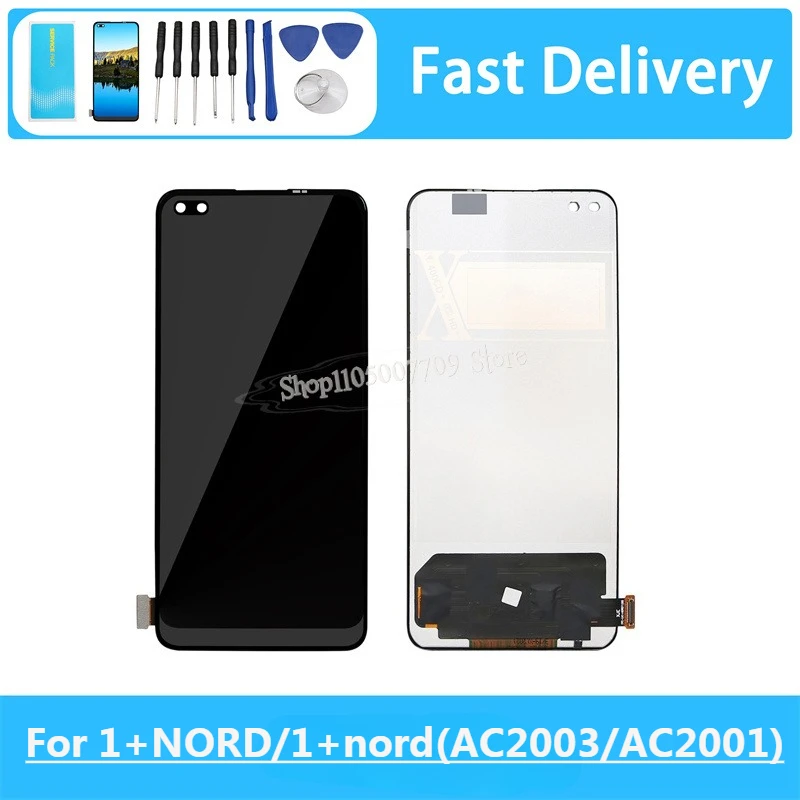 6.4'' For 1+NORD / 1+nord(AC2003) / 1+Nord(AC2001) / Realme X50P Pro 5G LCD Display Screen Touch Digitizer Assembly No Frame