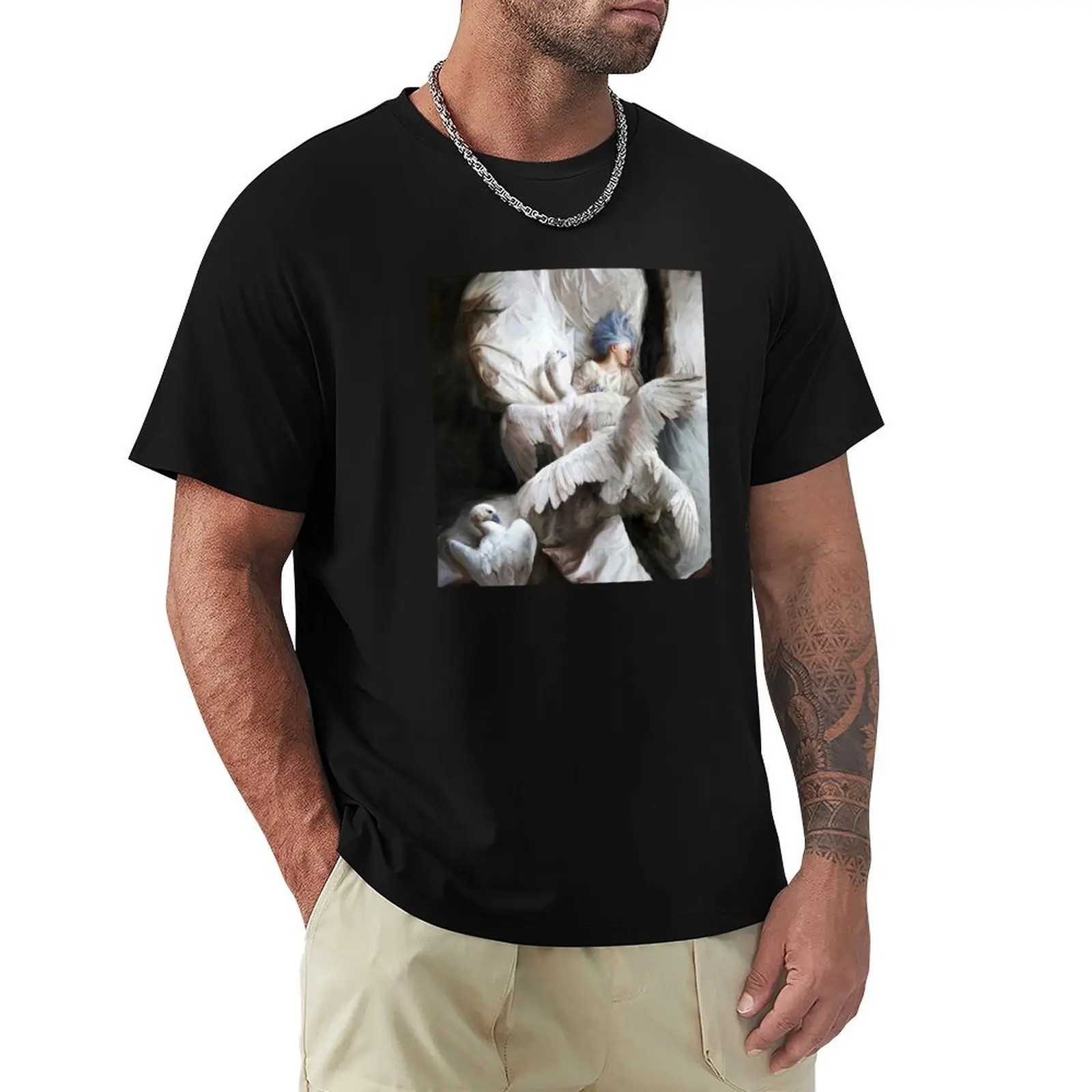 

Guillermo Lorca Garcia Swan T-Shirt Athletic Fit Sports Short Sleeve Top