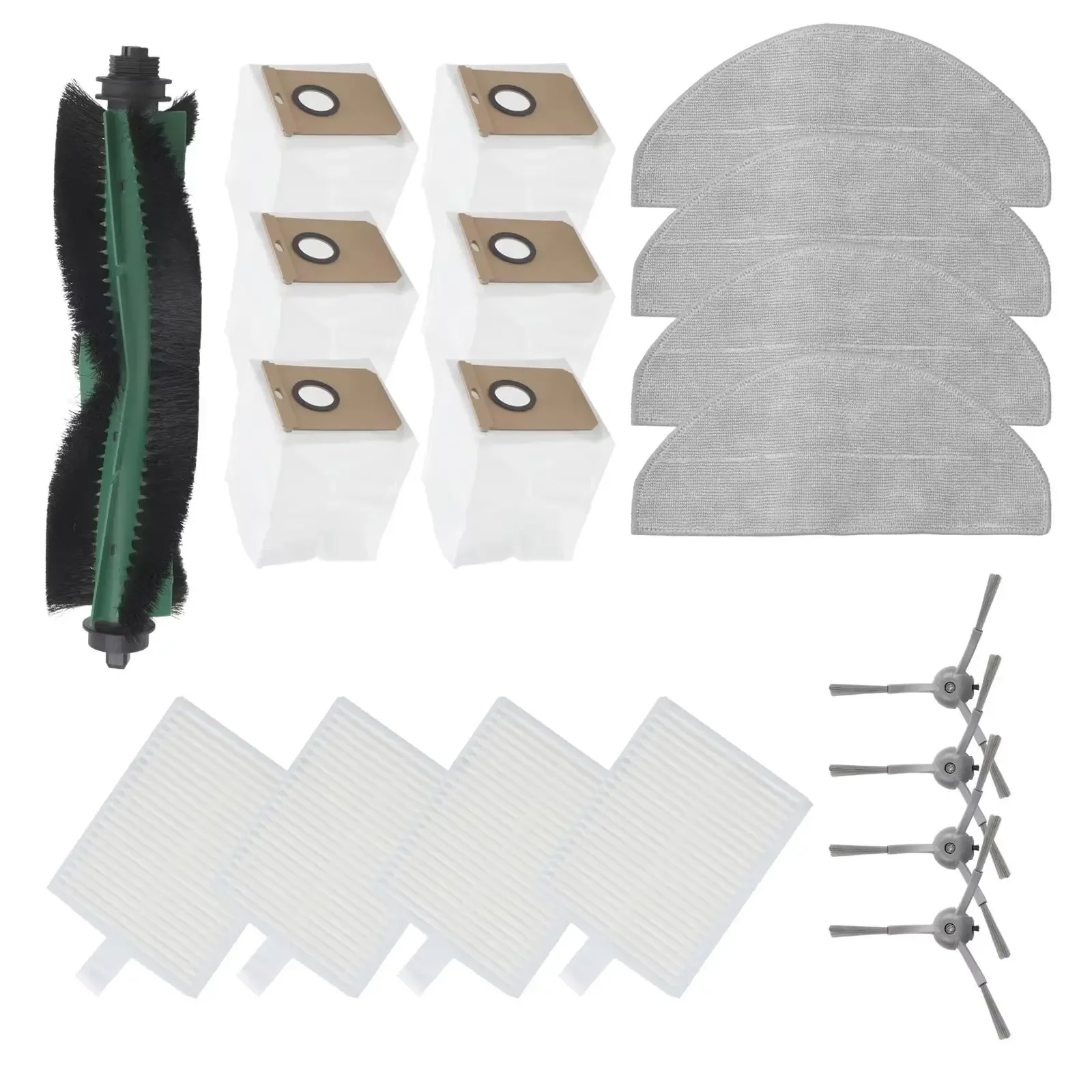 For Cecotec For Conga 7490 For Ultimate Home For X-Treme For Genesis Main / Side Brush Filter /Mop Pad Bags Vacuum Cleaner Spare