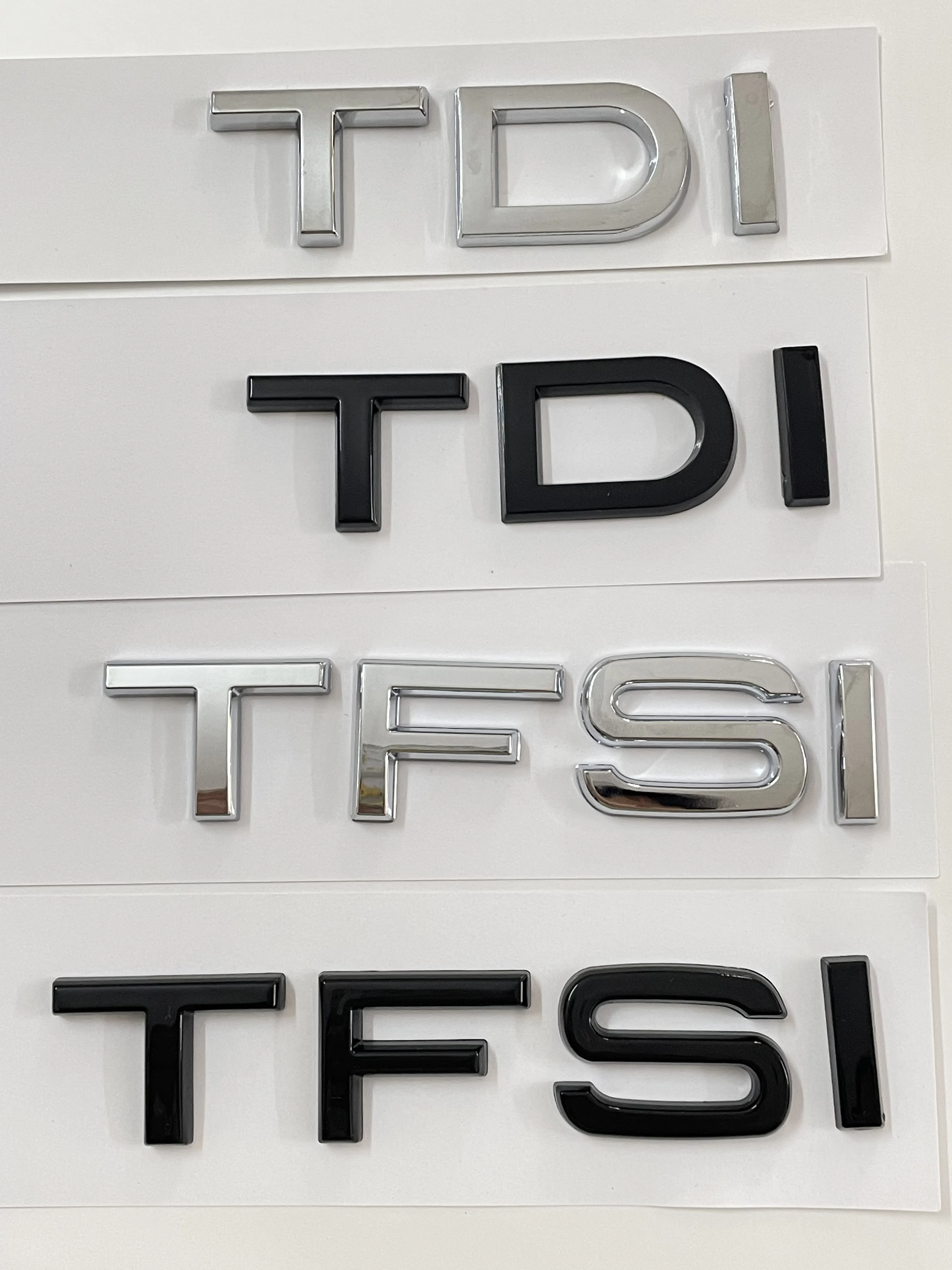 Car 3D ABS 2.0 3.0 TDI Letters Logo Badge Emblem Decals Sticker For Audi A3 A4 A6 A8 A5 Q3 Q5 Q7 Q2 V6 Styling Accessories view 6