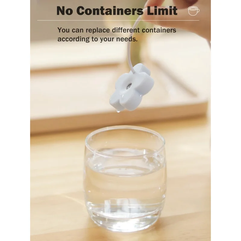 Umidificatore USB per piccoli fiori, simpatico creatore di atomizzazione, nebulizzatore ad ultrasuoni, umidificatore d'aria impermeabile portatile personale per letto