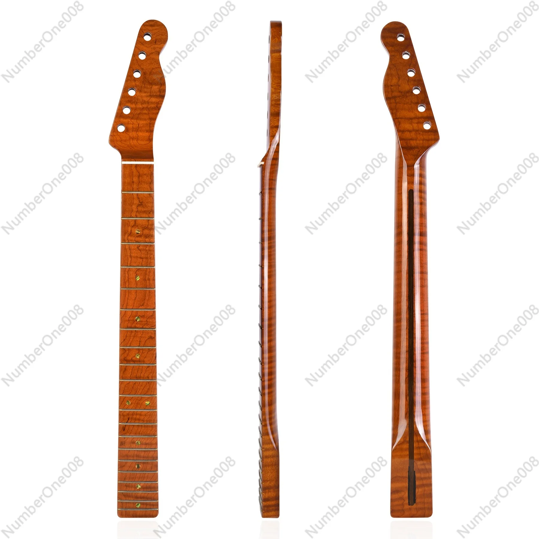 

[TL Yellowish Light] 21 Frets Roasted Maple Guitar Handle Neck for TL Tele- Beef Bone Pillow