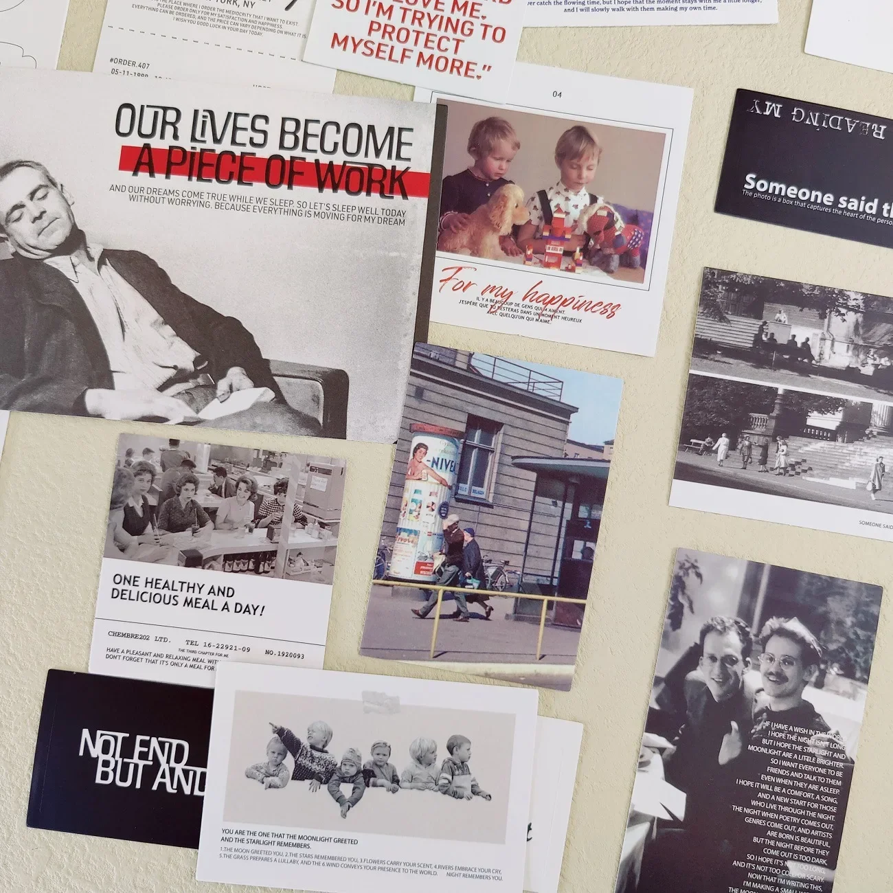 شخصيات OAB الكورية 202hosil مجلة ذات المناظر الطبيعية الخلابة ريترو سكرابوكينغ ملصق المواد التصوير ملصق حزمة الحرف اليدوية