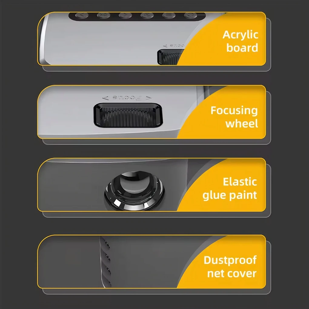 جهاز عرض المسرح المنزلي مع خيارات اتصال سهلة، قرص صلب للهاتف المحمول، جهاز عرض 1080