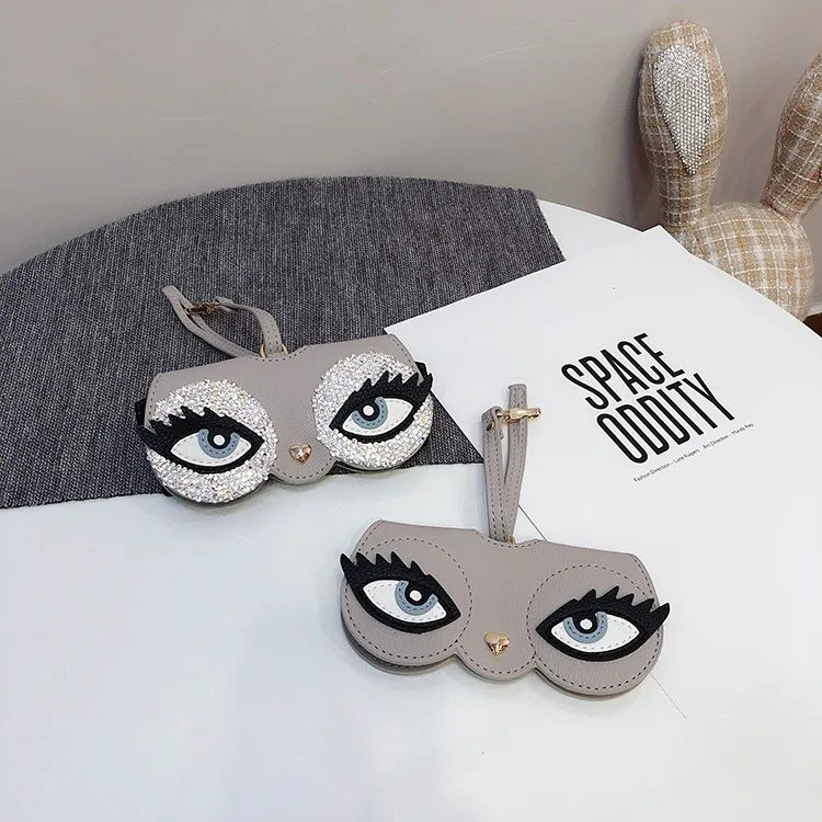 PU Sunglasses bag Portable Women's Sunglasses Myopia Glasses Storage Bag Protective Cover Sunglasses Bag Designer Luxury Bag