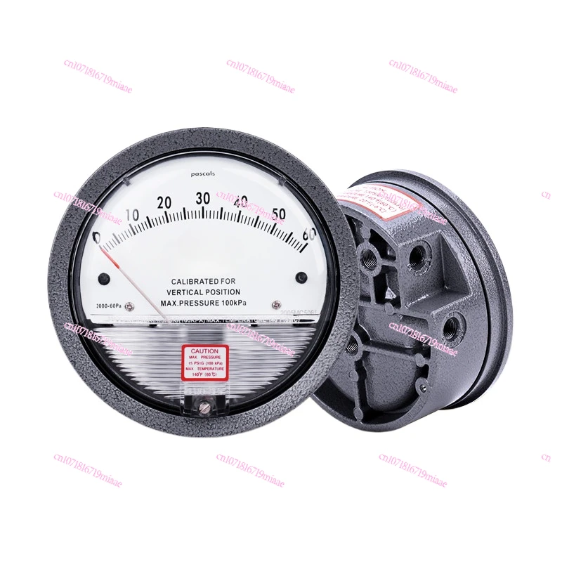 Meter Positive and Negative Pressure Air Clean Room Differential  Gauge Suction  60PA Wind  Ward for Breeding