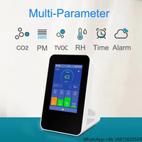 Tuya APP touch screen PM1/PM2.5/PM10/TVOC/RH/TEMP/CO2/formaldehyde detector portable indoor air quality wifi co2 meter tester