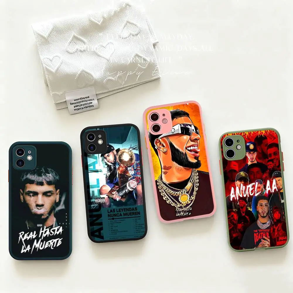 

Anuel AA Rapper Hot Phone Case For IPhone 16e 16 15 14 13 12 11 Pro Max X XS Max Plus Matte Clear