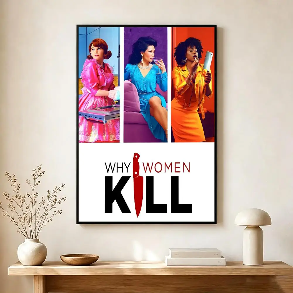 dark comedy W-Why Women Kill Poster Modern Home Decoration Interior Design & Contemporary Wall Art Collection