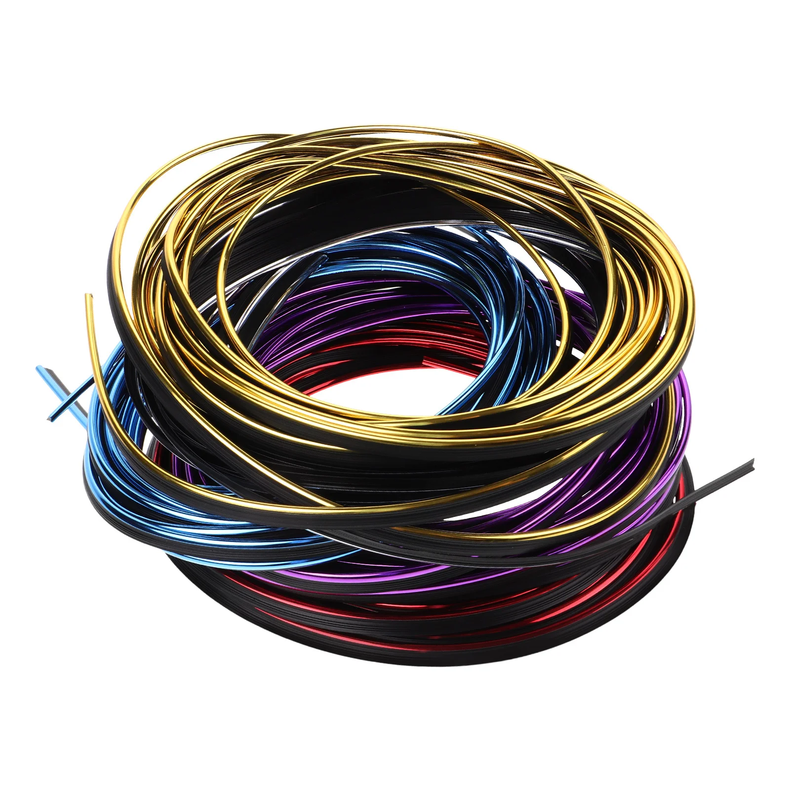 

5Pcs Car Vent Accessories Flexible Trim Strips Easy Installation Stylish Interior Decor 5m Decoration Strip for Car