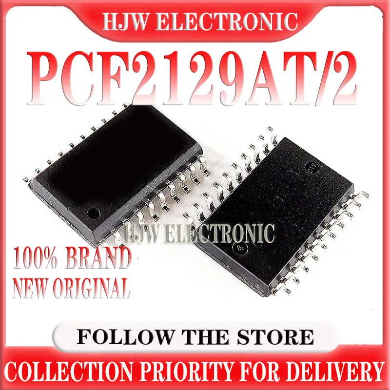 

10-100PCS 100%New Original PCF2129AT/2,518 Real-Time Clock RTC IC SOP20 Silkscreen PCF2129AT