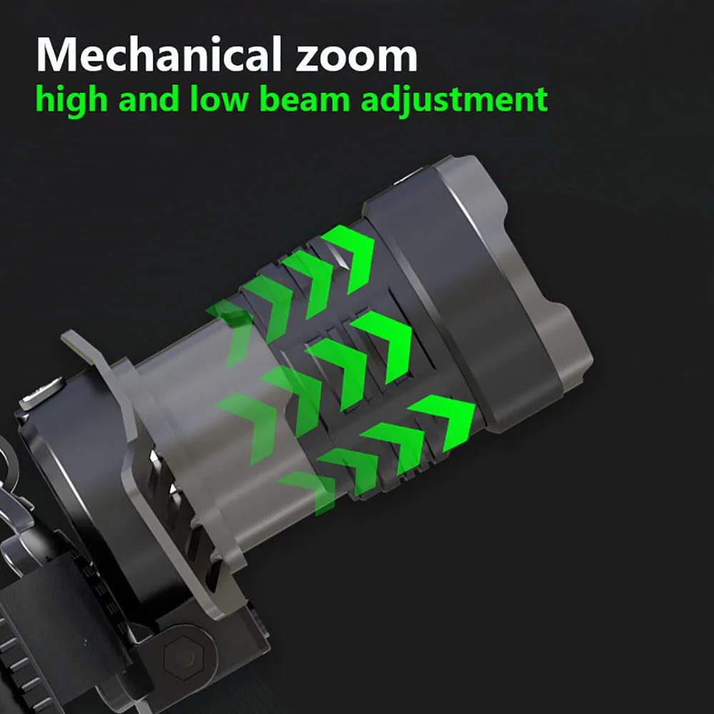 Ultra Bright XHP360 High Power Headlight Long Shot LED Headlamp Rechargeable Led Headlight Outdoor Mobile Power Fishing Headlamp