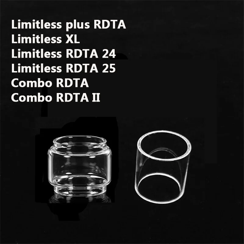 

Bubble Straight Glass Tube for IJOY Limitless Plus Limitless XL Limitless RDTA 24 25 Combo RDTA II Glass Tank Tank 5PCS