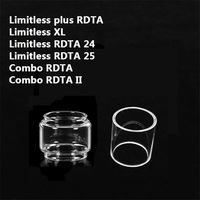 Bubble Straight Glass Tube for IJOY Limitless Plus Limitless XL Limitless RDTA 24 25 Combo RDTA II Glass Tank  Tank 5PCS