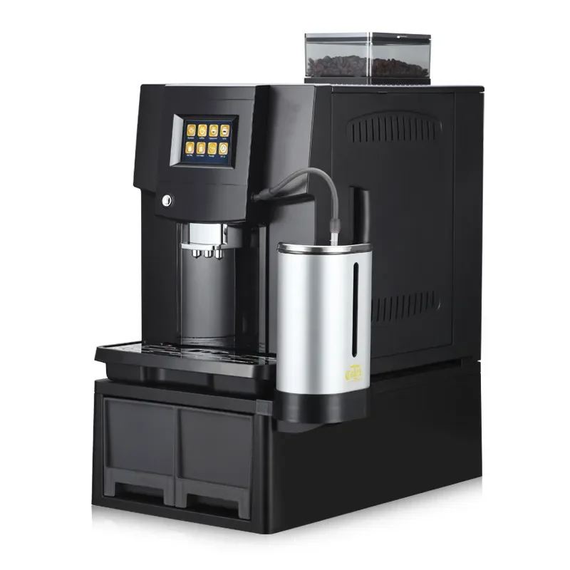 Office automatic espresso machine, bean grinding integrated high pressure milk foam hotel, commercial household touch coffee
