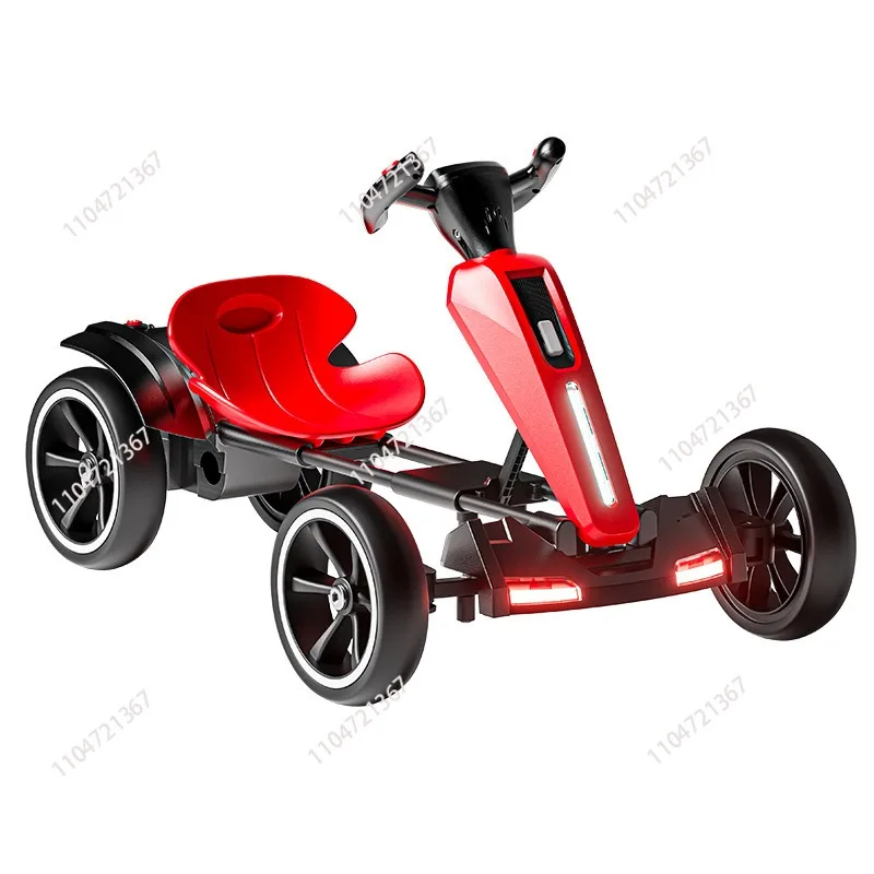 

Children's electric vehicle kart four-wheeled toy can seat men, women and children portable foldable free installation