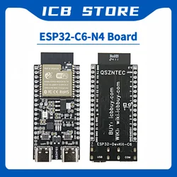 ESP32-C6-DevKitC-1 Development Board ESP32-WROOM-32 N4 Core Board 4MB Flash WIFI6 BLE Zigbee Compatible ESP32-WROOM Module