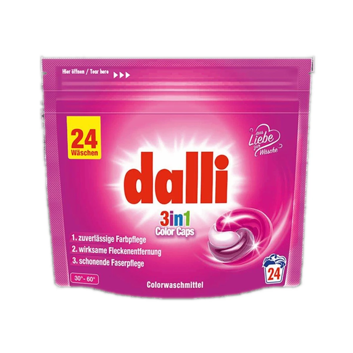 DALLI 3in1 Color Caps Laundry Capsules 24 PCs