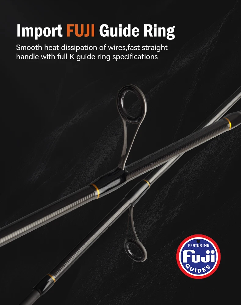 LEYDUN USOPP Angelrute 8 + 1 Abschnitte S608UL S608L 27,3 CM Reise Spinnrute FUJI Guide Carbon Für Bass Hecht angelruten – Detail 8