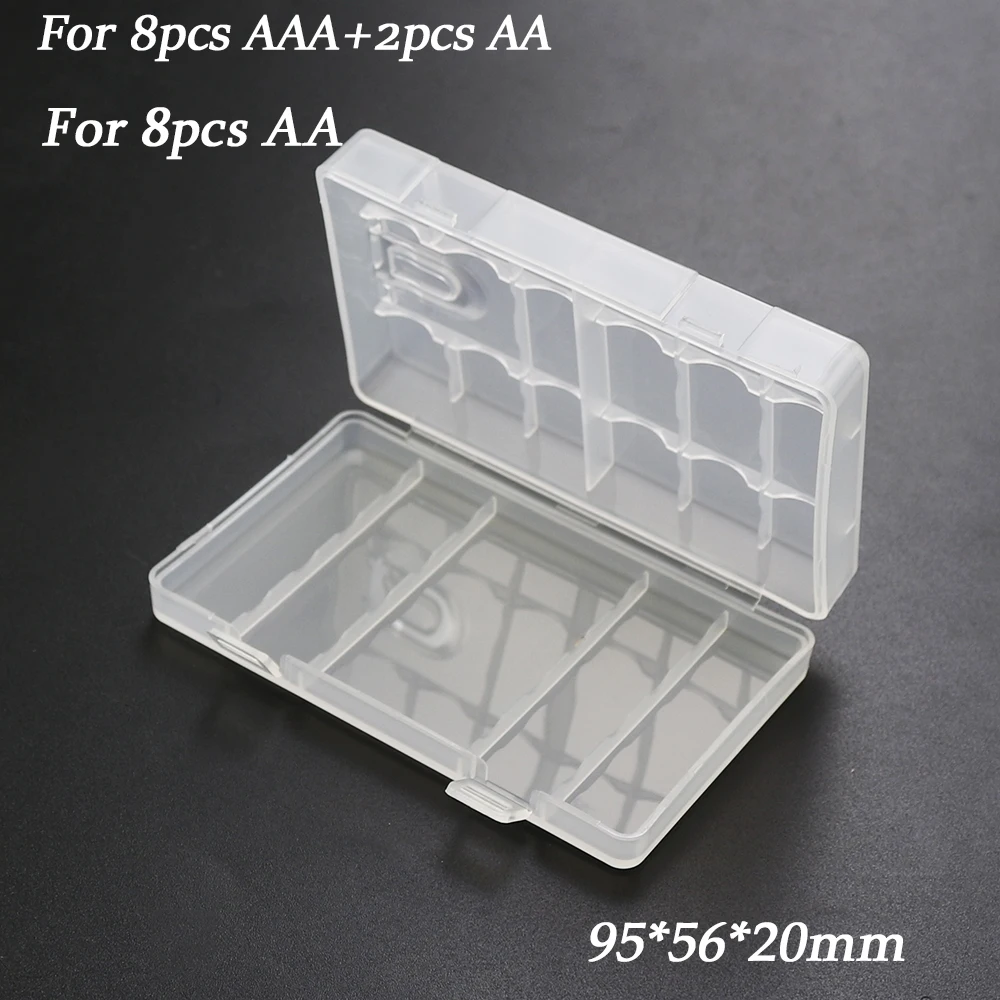 4/6/8/10 Gitter aa aaa Kunststoff Batterie halter Fall Organizer Container Batterien Aufbewahrung sbox Halter Hardcase Abdeckung Batterie halter – Detail 3