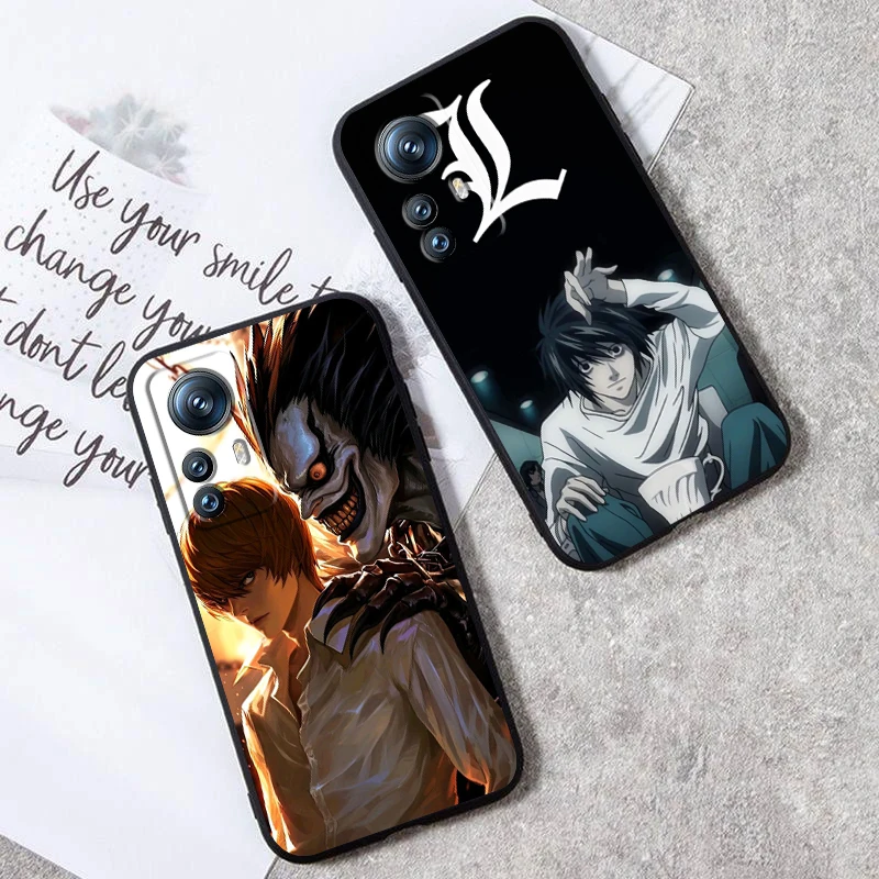 Anime D-Death N-Note Apple For Xiaomi Mi 14 13T 13 12T 12 11T 11i 11 10T 10 Pro Lite Ultra 5G Black Funda Phone Case